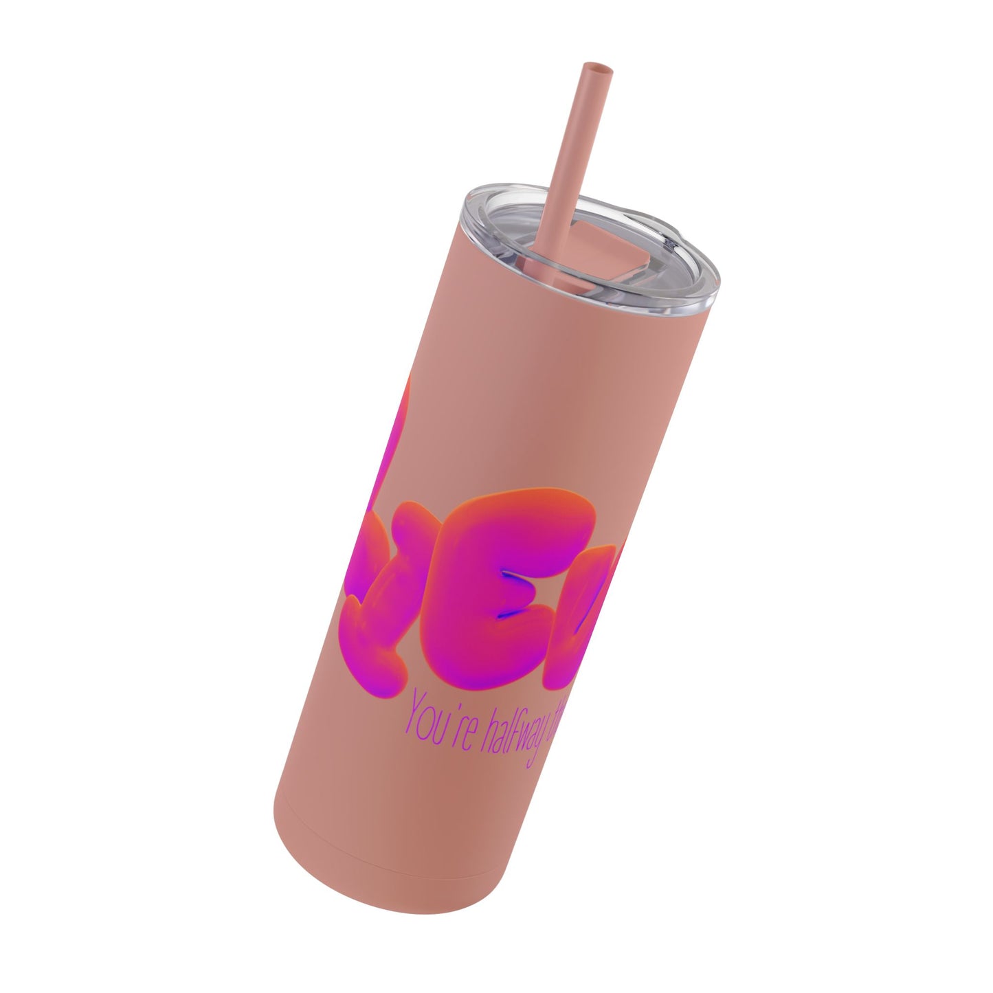 Hustle Hydration: Girl "Believe" Matte Tumbler, 20oz